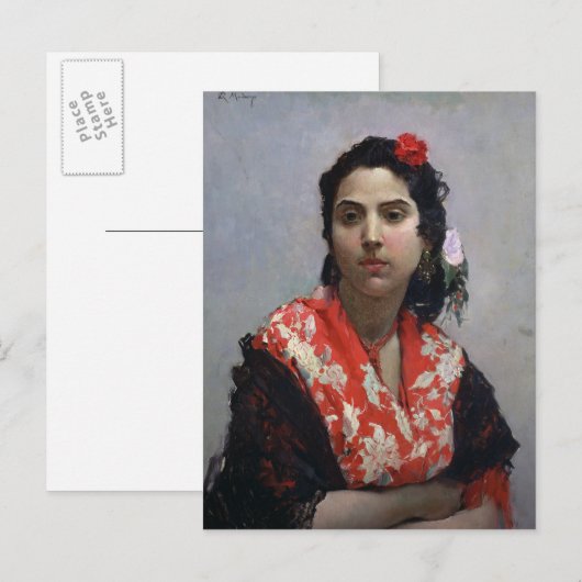 Gypsy Woman Briefkaart (Voorkant / Achterkant)