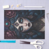 Gypsy Woman Donker Gotische Decoupage Papier (Craft)