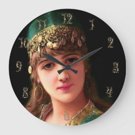 Gypsy woman victorian elegant boho bellydancer grote klok