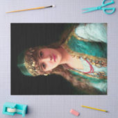 Gypsy woman victorian elegant boho bellydancer tissuepapier (Craft)