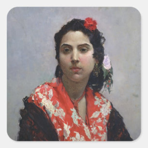 Gypsy Woman Vierkante Sticker