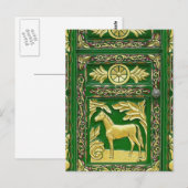 Gypte deurdetails briefkaart (Voorkant / Achterkant)