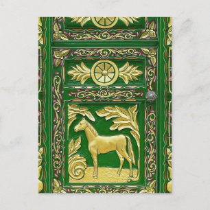 Gypte deurdetails briefkaart