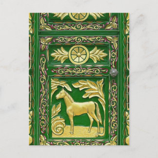 Gypte deurdetails briefkaart