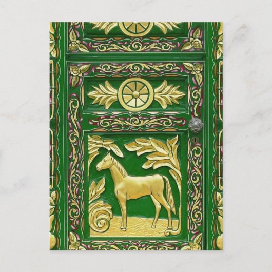 Gypte deurdetails briefkaart (Voorkant)