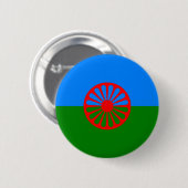 Gyptische vlag ronde button 5,7 cm (Voorkant /achterkant)