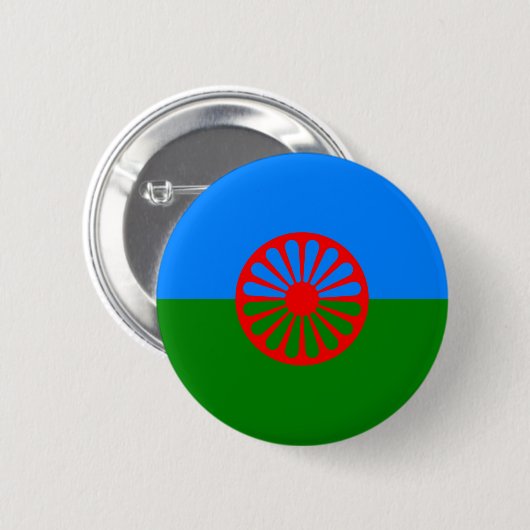 Gyptische vlag ronde button 5,7 cm (Voorkant /achterkant)