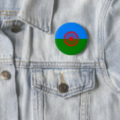 Gyptische vlag ronde button 5,7 cm (In situ)