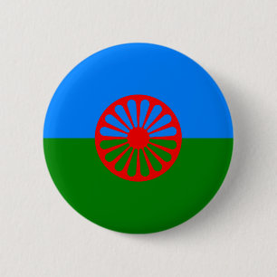 Gyptische vlag ronde button 5,7 cm