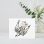 Gyrfalcon Falcon Diving Kunst Briefkaart (Staand voorkant)