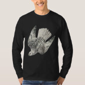 Gyrfalcon Falcon Diving  Kunst T-shirt (Voorkant)