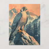  Gyrfalcon Illustratie Briefkaart (Voorkant)