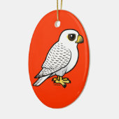 Gyrfalcon Keramisch Ornament (Links)