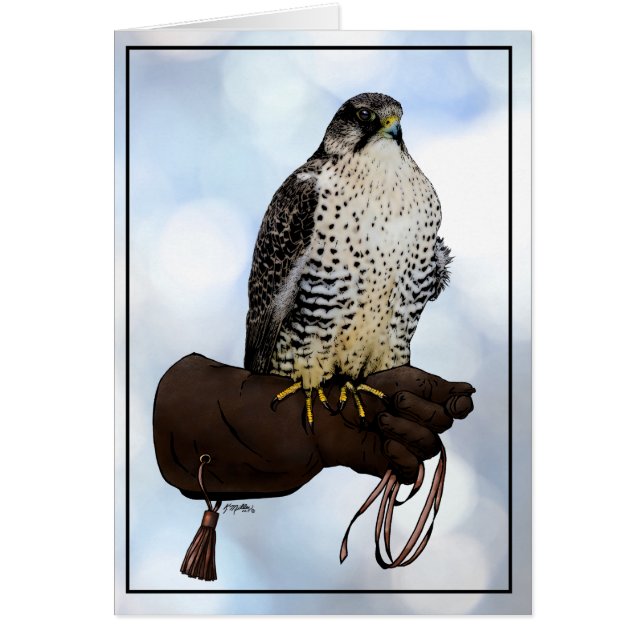 Gyrfalcon op Glove (Voorkant)