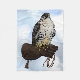 Gyrfalcon op Glove Fleece Deken