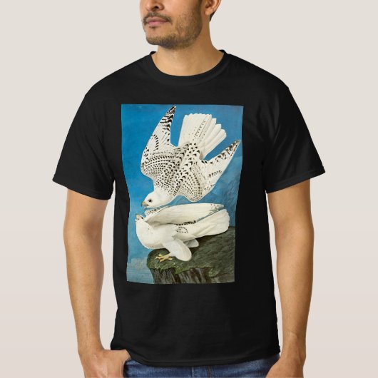 Gyrfalcons, ook bekend als Gerfalcons, van John Ja T-shirt (Voorkant)