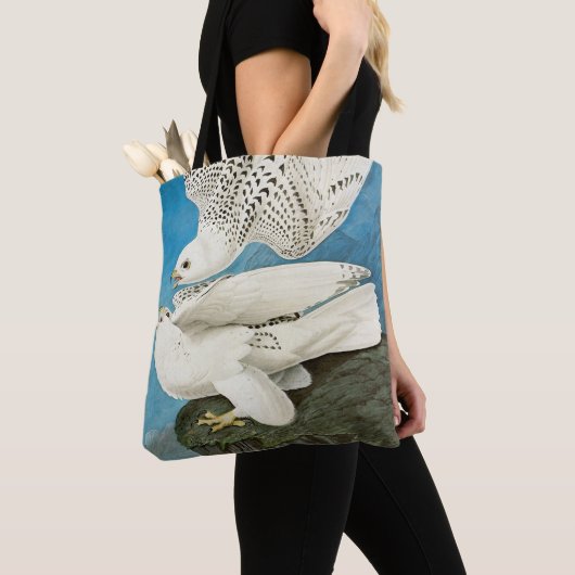 Gyrfalcons, ook bekend als Gerfalcons, van John Ja Tote Bag (Dichtbij)