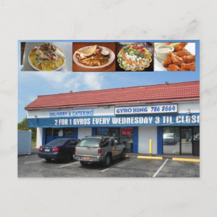Gyro King Palm Harbor Florida Briefkaart