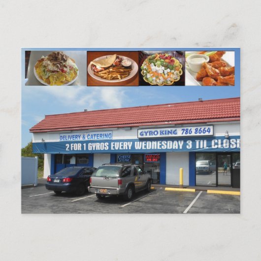 Gyro King Palm Harbor Florida Briefkaart (Voorkant)