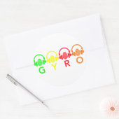 GYRO-Sticker Ronde Sticker (Envelop)