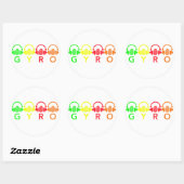 GYRO-Sticker Ronde Sticker (Vel)