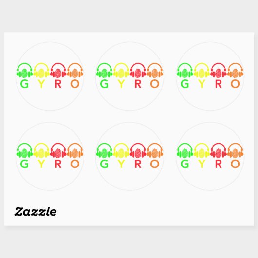 GYRO-Sticker Ronde Sticker (Vel)