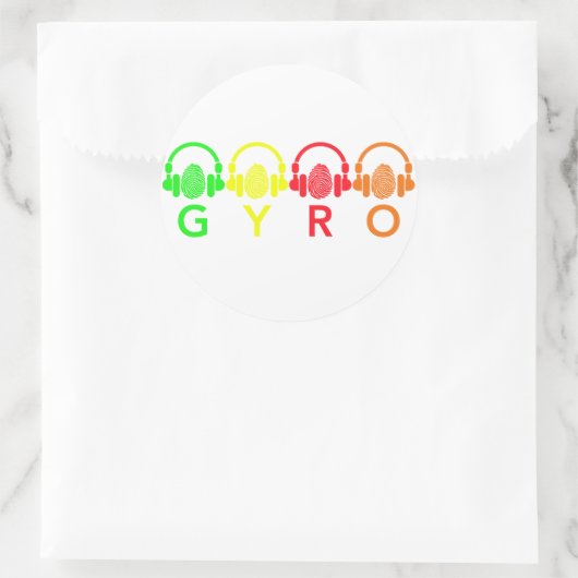 GYRO-Sticker Ronde Sticker (Tas)