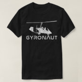 Gyronaut voor Gyrocopter Gyroplane Autogyro Pilots T-shirt (Design voorkant)