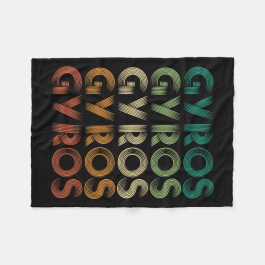 Gyros Griekenland Griekse voet Malaka Fleece Deken (Voorkant (Horizontaal))