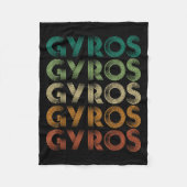 Gyros Griekenland Griekse voet Malaka Fleece Deken (Voorkant)