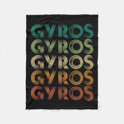 Gyros Griekenland Griekse voet Malaka Fleece Deken (Voorkant)