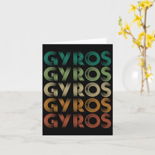 Gyros Griekenland Griekse voet Malaka Kaart (Gele Bloem)