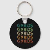 Gyros Griekenland Griekse voet Malaka Sleutelhanger (Voorkant)