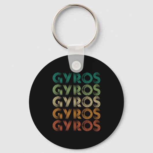 Gyros Griekenland Griekse voet Malaka Sleutelhanger (Voorkant)