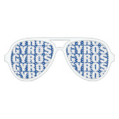 Gyros Grieks eten obsessie grappige partij tinten Aviator Zonnebril (Voorkant)