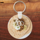 Gyros pita met tzatziki coleslaw olives en feta sleutelhanger (Voorkant)