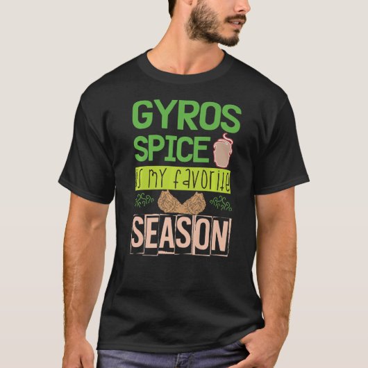 GYROS spp. is mijn favoriete seizoen voor griechgr T-shirt (Voorkant)