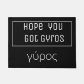 Gyroscopen - Griekse en Romeinse letters Deurmat (Voorkant)
