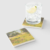 Gysinge Summer Field  Stenen Onderzetter (Zijkant)