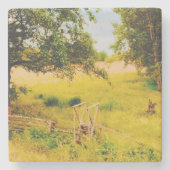 Gysinge Summer Field  Stenen Onderzetter (Voorkant)