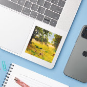 Gysinge Zomerterrein Sticker (Laptop met iPhone)