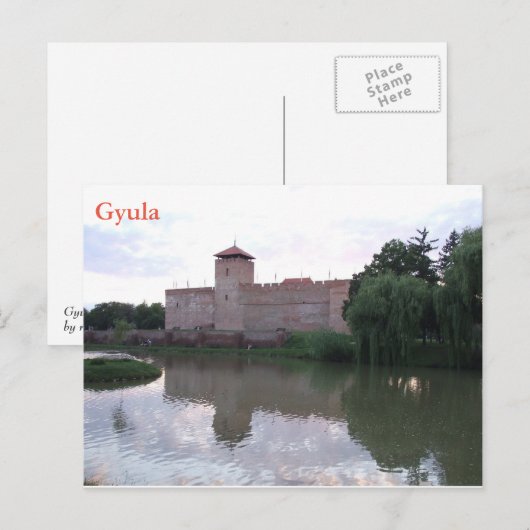 Gyula castle - Hongarije Briefkaart (Voorkant / Achterkant)
