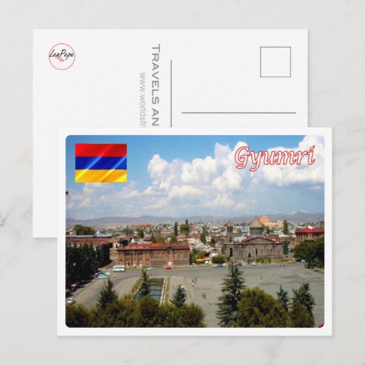 Gyumri - Panorama - Briefkaart (Voorkant / Achterkant)