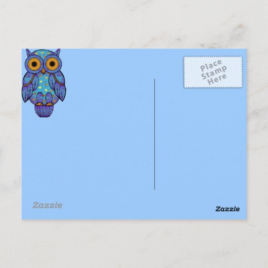 H00t Owl Halloween Briefkaart (Achterkant)