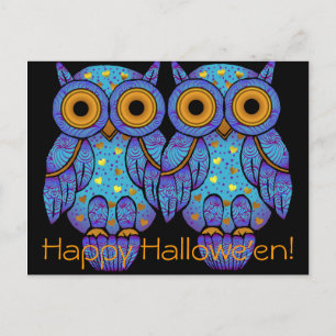 H00t Owl Halloween Briefkaart