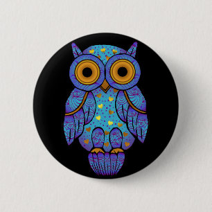H00t Owl Midnight Madness Button