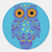 H00t Uil Blues Sticker (Voorkant)