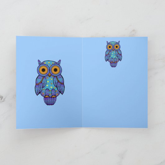 H00t Uil Midnight Madness Blank Kaart (Binnen)