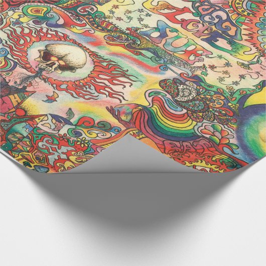 H081 Psychedelic 1969 Cadeaupapier (Hoek)