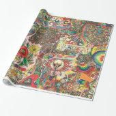 H081 Psychedelic 1969 Cadeaupapier (Uitgerold)